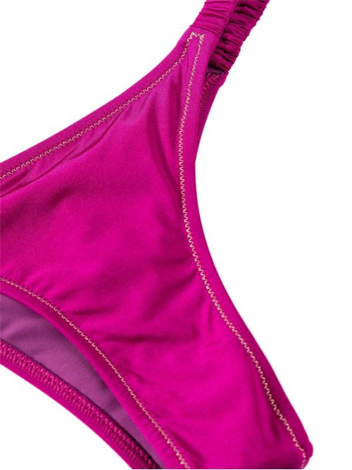 Bikini con dettaglio cinturino increspato Reina Olga | MARTI BIKINI SETSOLIDSHINY PURPLE